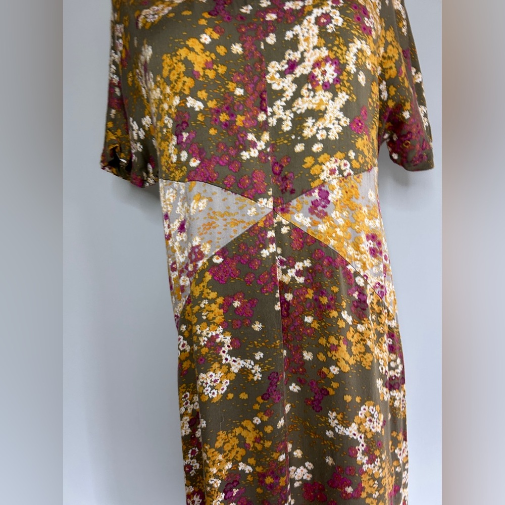 Anthropologie Tiny Shoreline Floral Midi Dress Boho Cottage Whimsy Feminine | XS - Picture 5 of 15